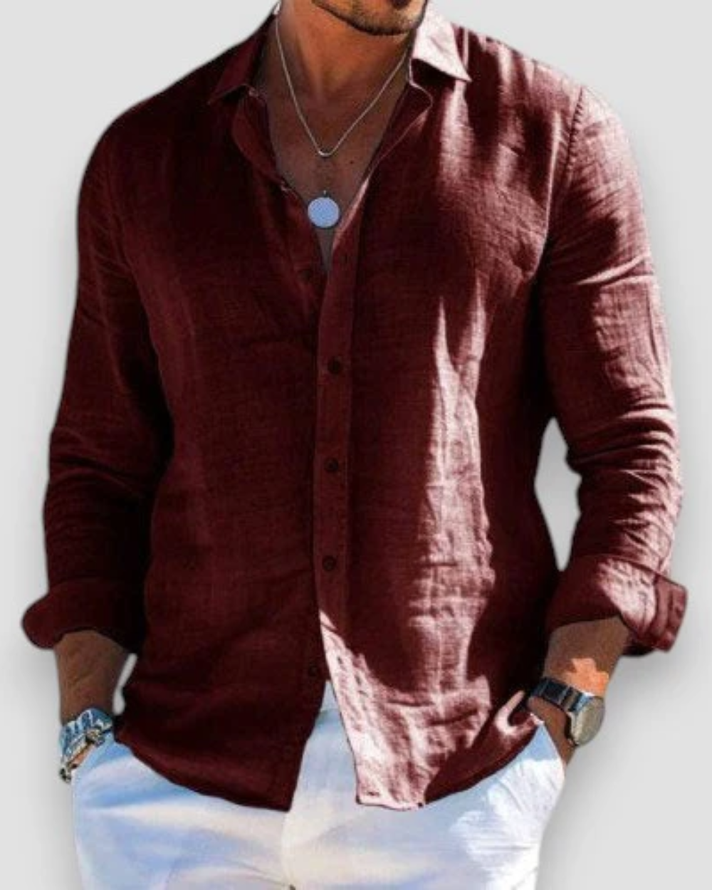 Santorini Linen Shirt