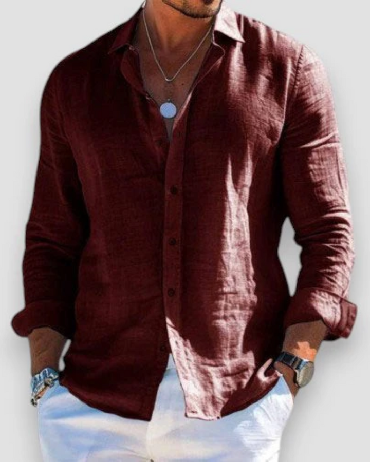 Santorini Linen Shirt