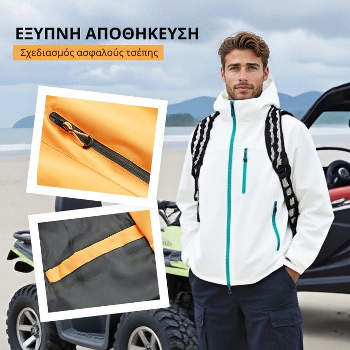 DriftEdge - Waterproof Hiking Jacket with Zipper