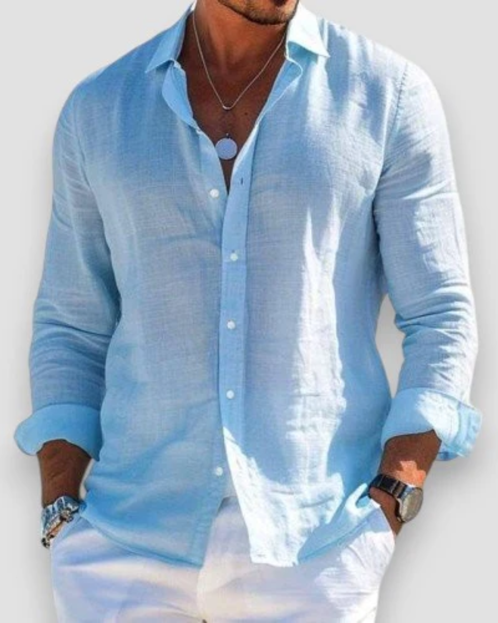 Santorini Linen Shirt