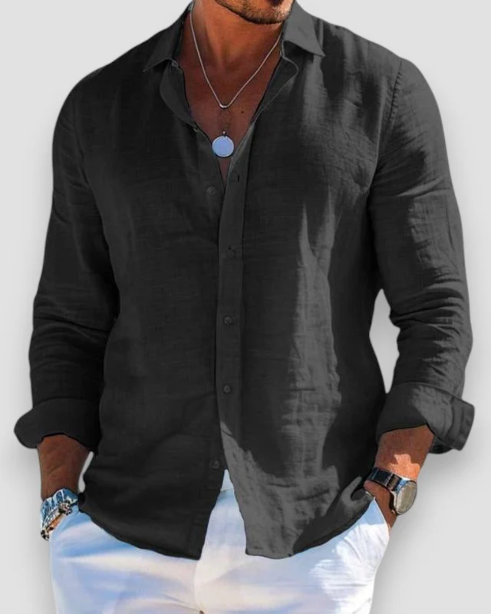 Santorini Linen Shirt