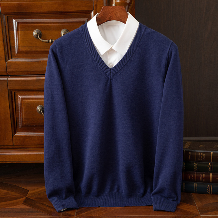 Premium Cashmere V-Neck Jumper