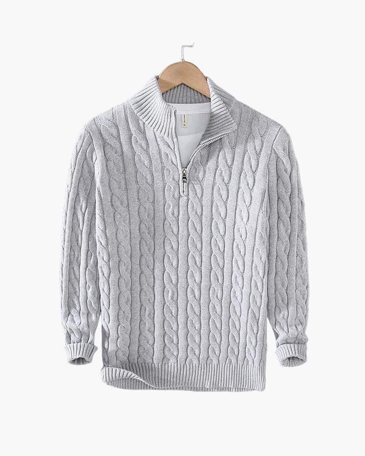 Monza Quarter Zip-Up Sweater