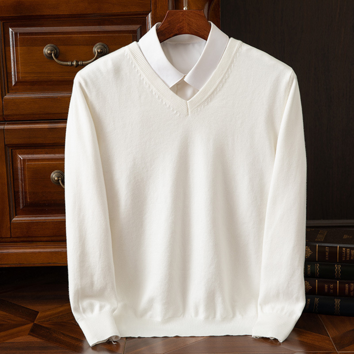 Premium Cashmere V-Neck Jumper