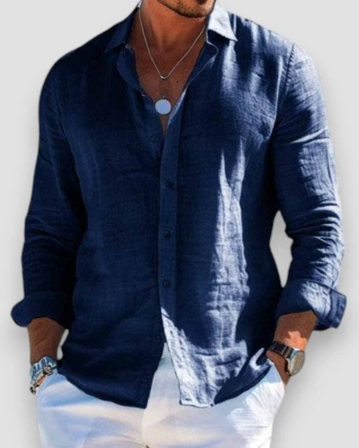 Santorini Linen Shirt