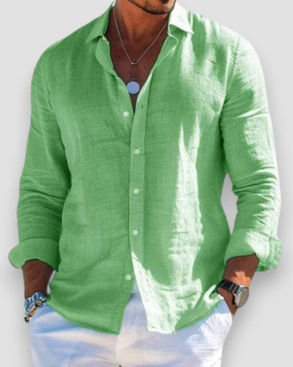 Santorini Linen Shirt