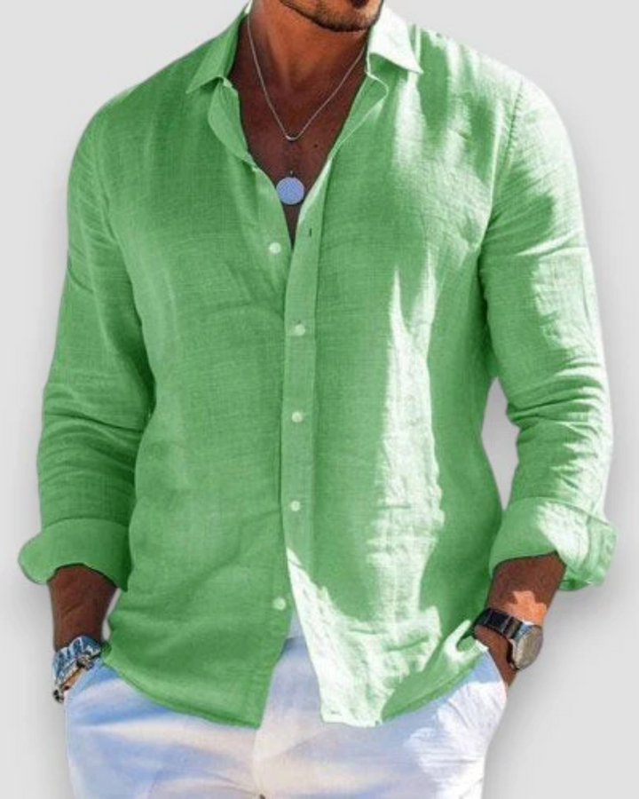 Santorini Linen Shirt