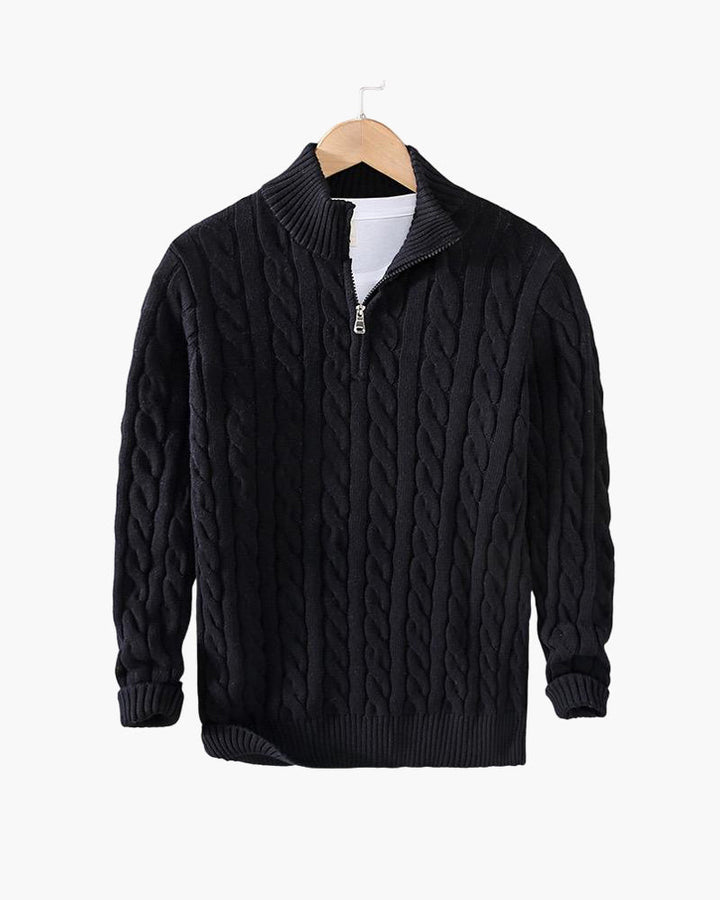 Monza Quarter Zip-Up Sweater