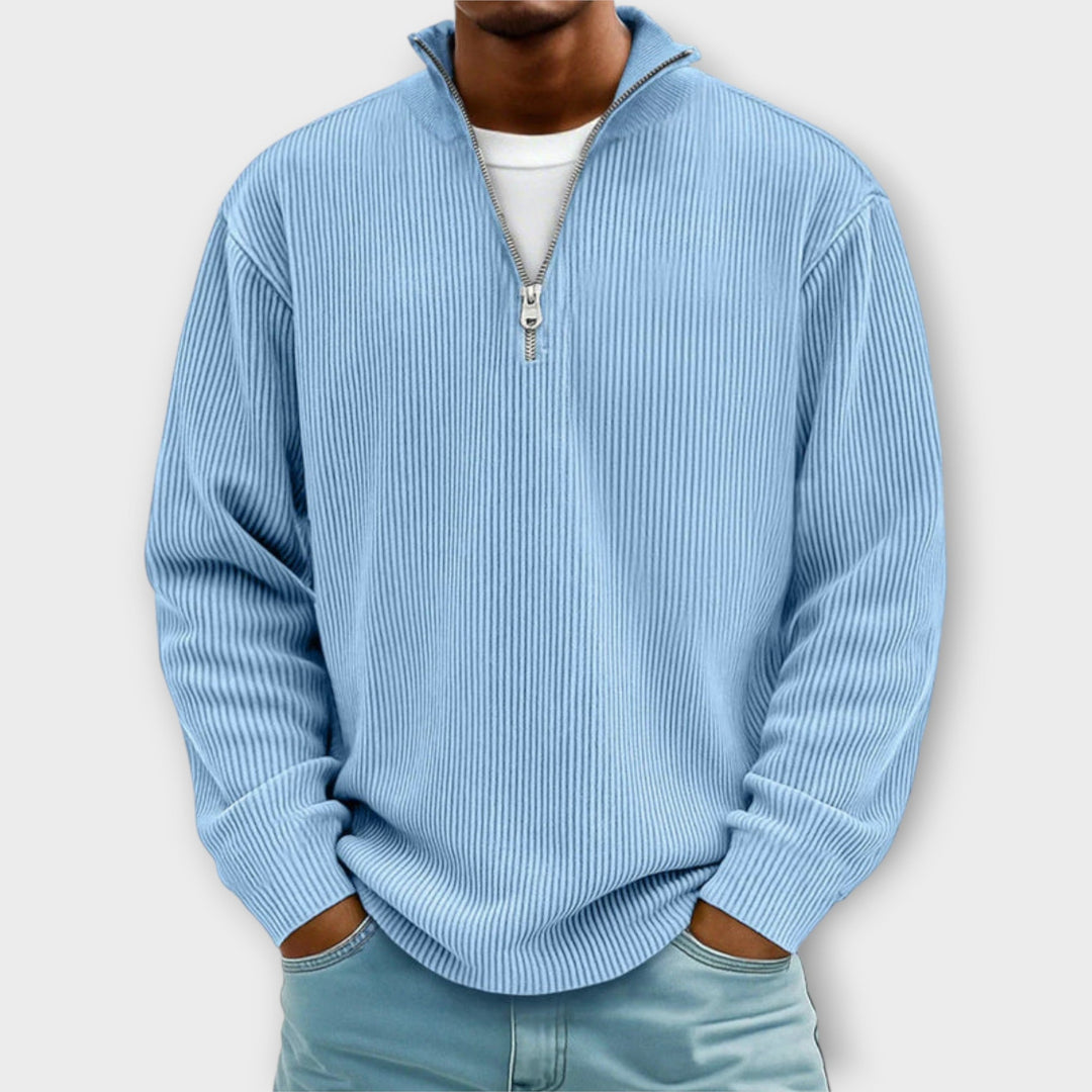 Leo - Warm and Stylish Half-Zip Sweater