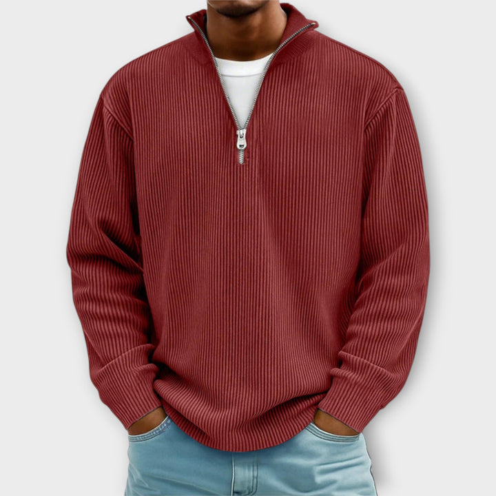 Leo - Warm and Stylish Half-Zip Sweater