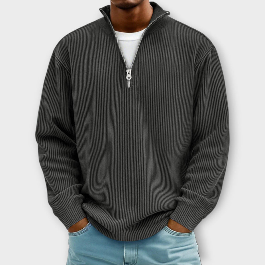 Leo - Warm and Stylish Half-Zip Sweater