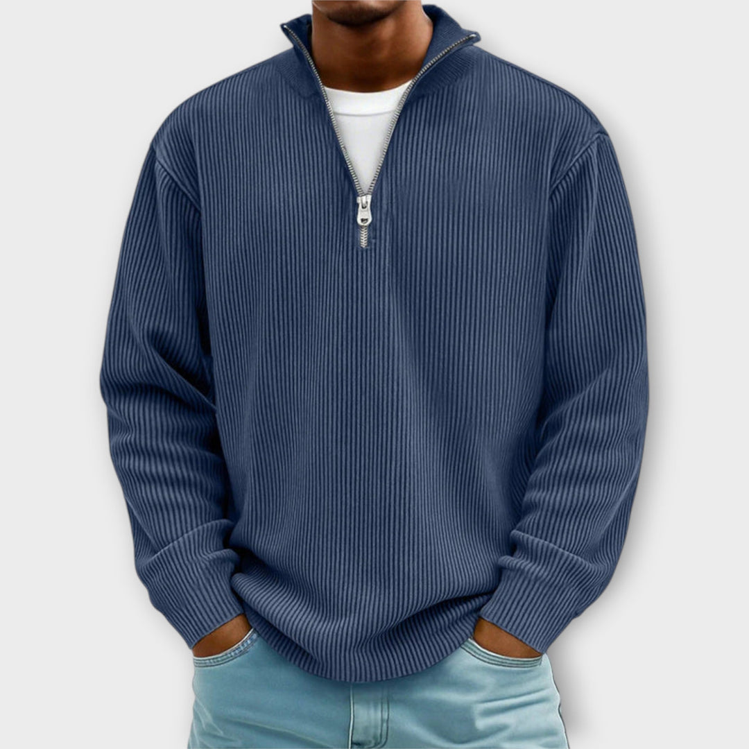 Leo - Warm and Stylish Half-Zip Sweater