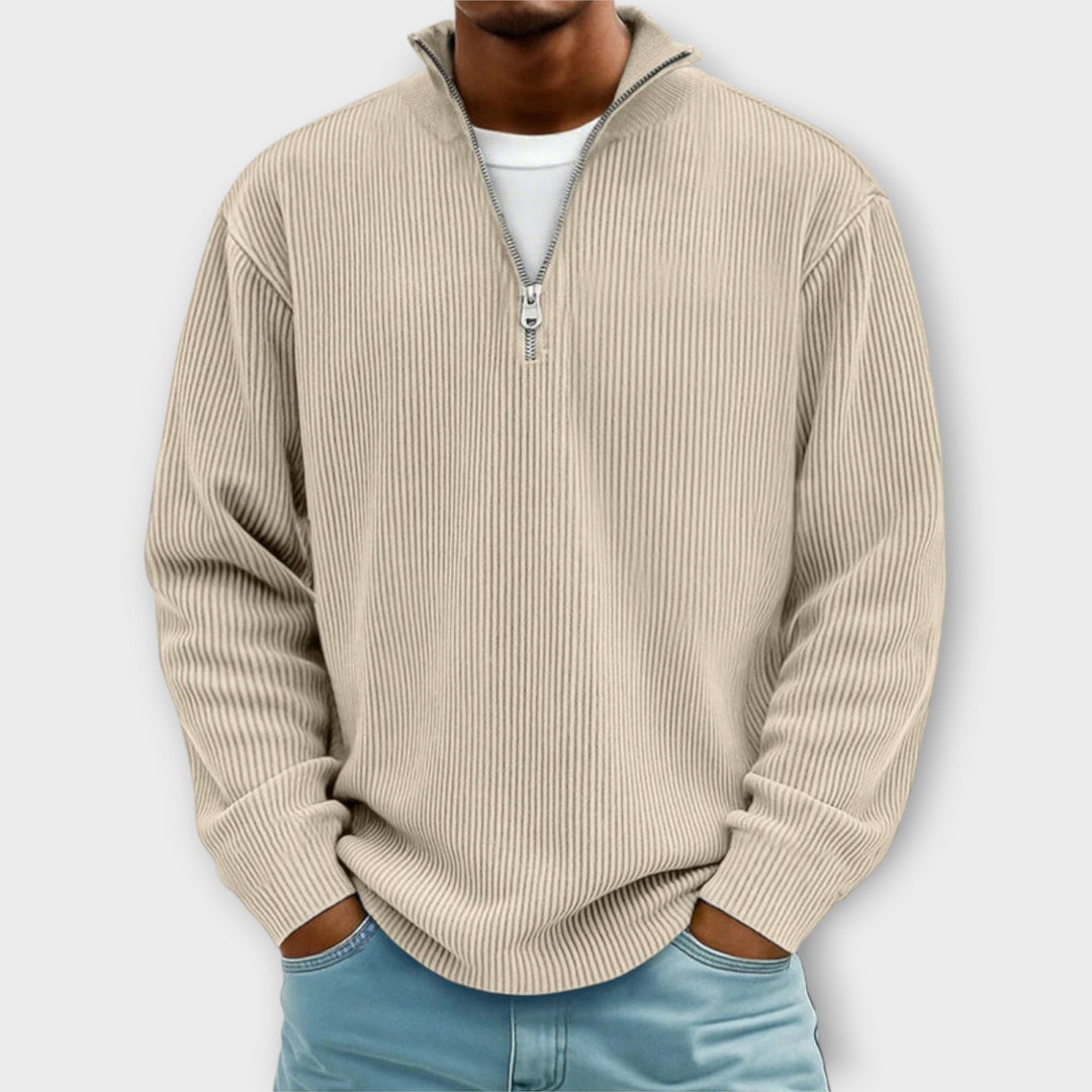 Leo - Warm and Stylish Half-Zip Sweater