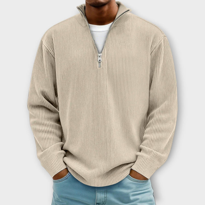 Leo - Warm and Stylish Half-Zip Sweater