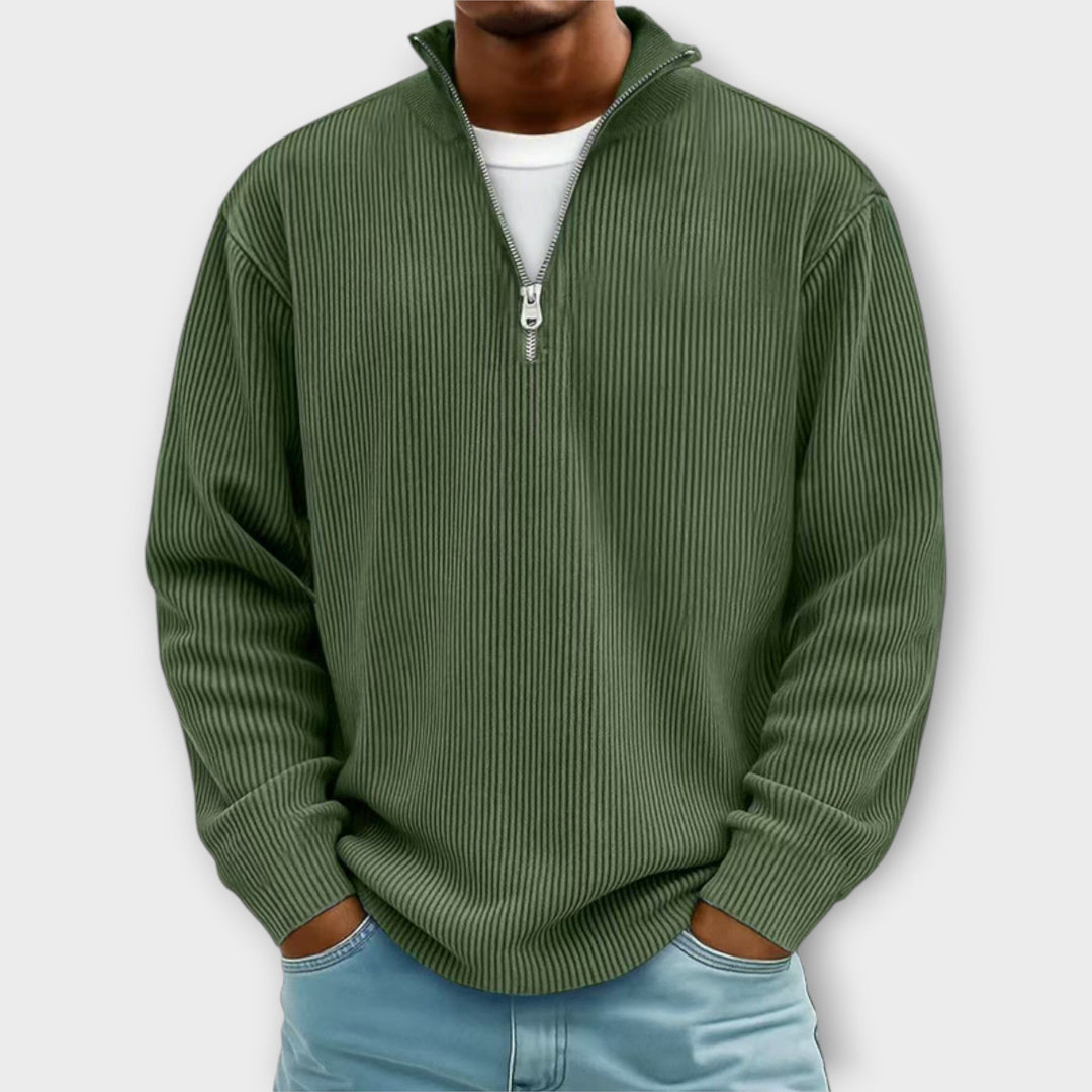 Leo - Warm and Stylish Half-Zip Sweater