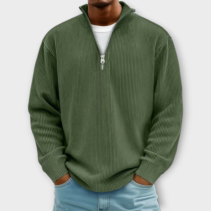 Leo - Warm and Stylish Half-Zip Sweater