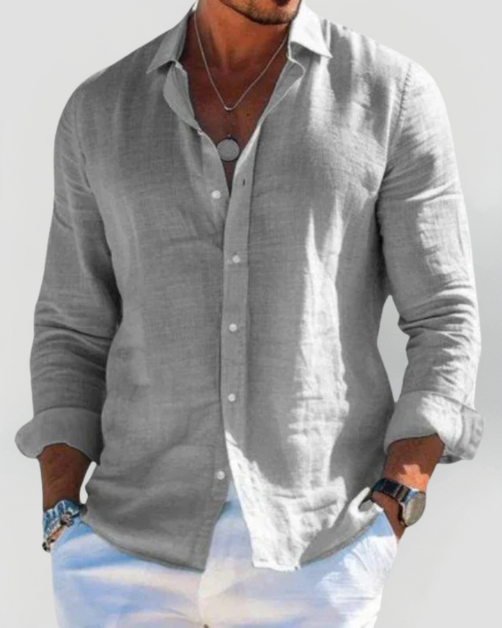Santorini Linen Shirt