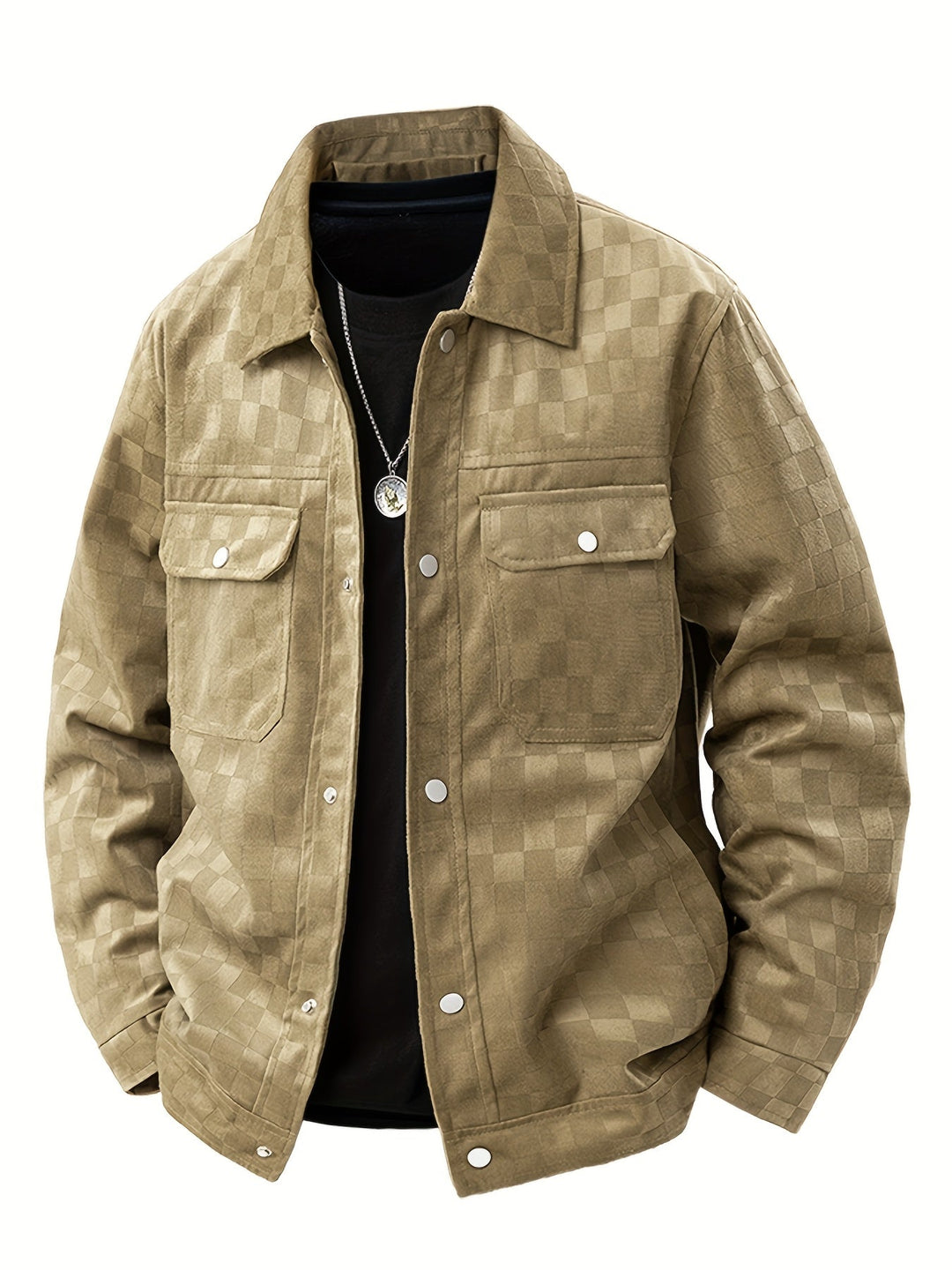 Caldero Checkered Suede Jacket