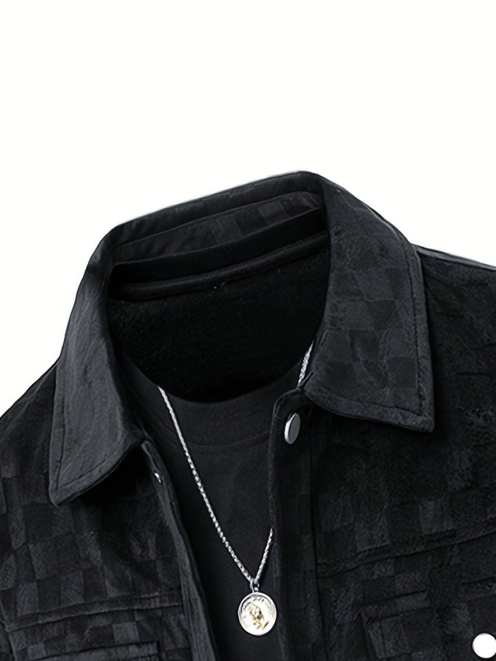 Caldero Checkered Suede Jacket