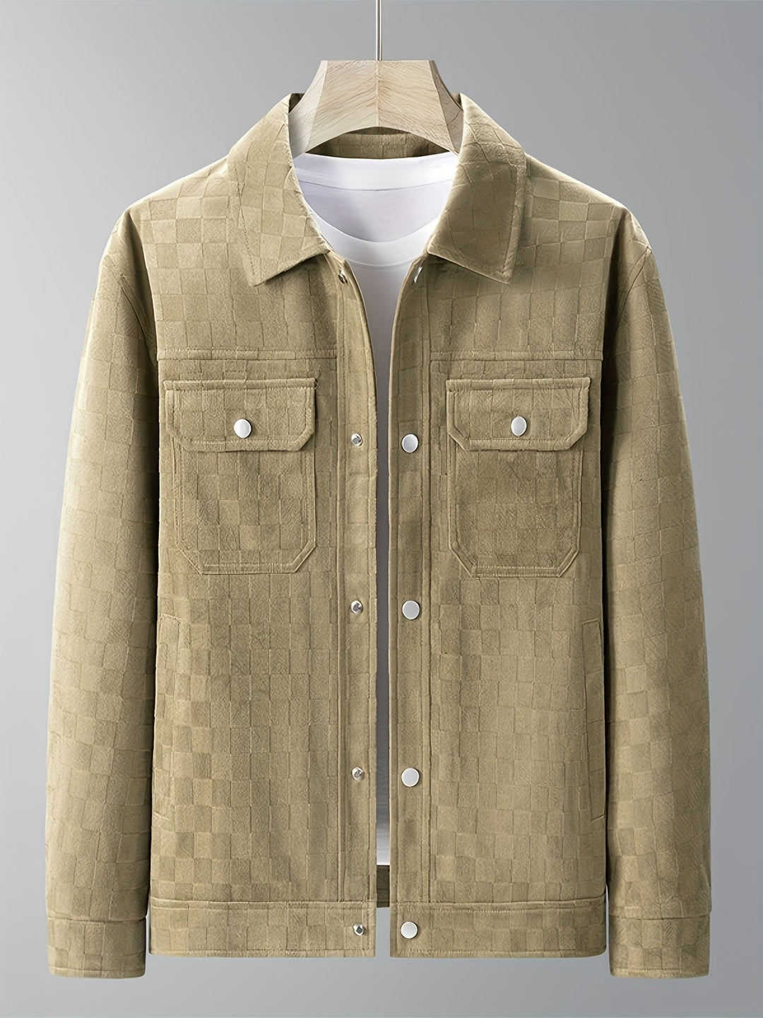 Caldero Checkered Suede Jacket