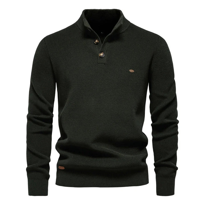 Michiel | Men's Sweater with Button Design