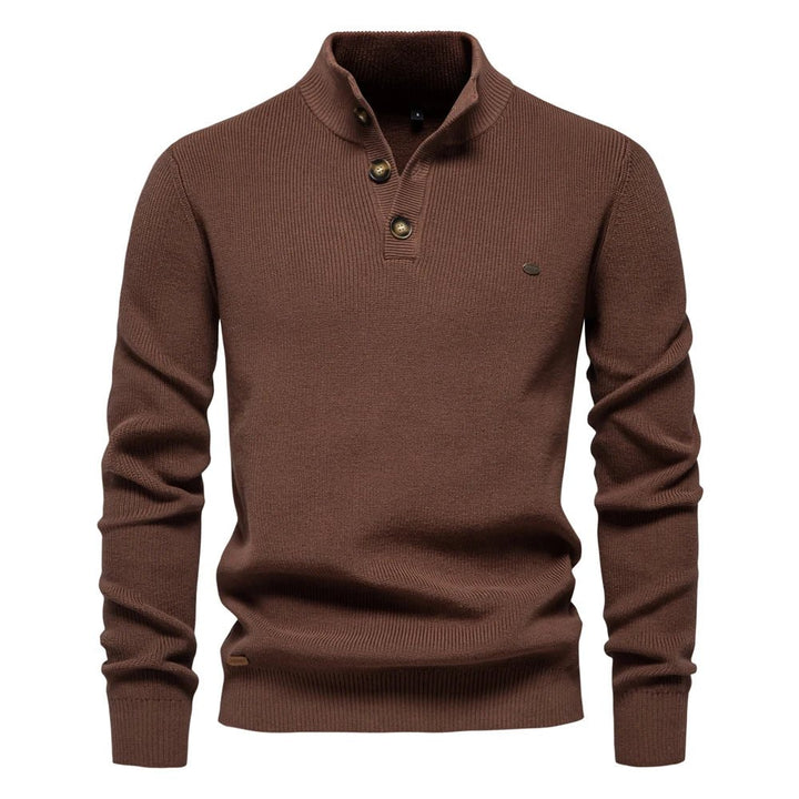 Michiel | Men's Sweater with Button Design