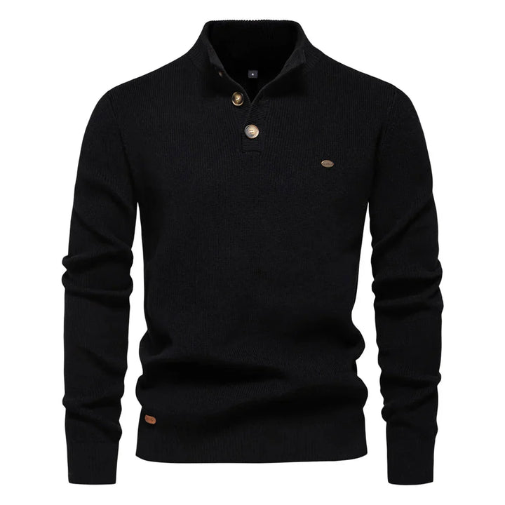 Michiel | Men's Sweater with Button Design