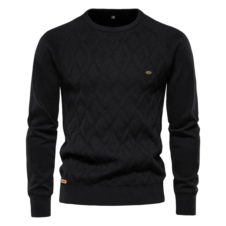 Daniel | Men's Sweater with Check Design