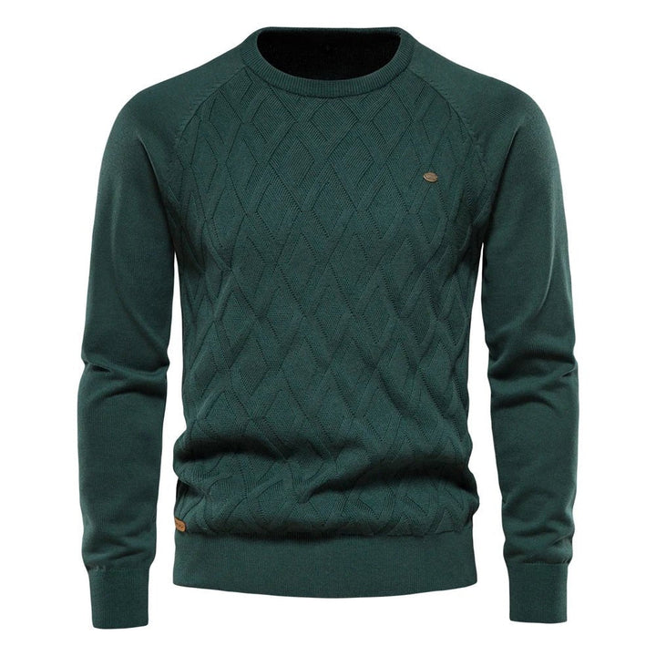 Daniel | Men's Sweater with Check Design