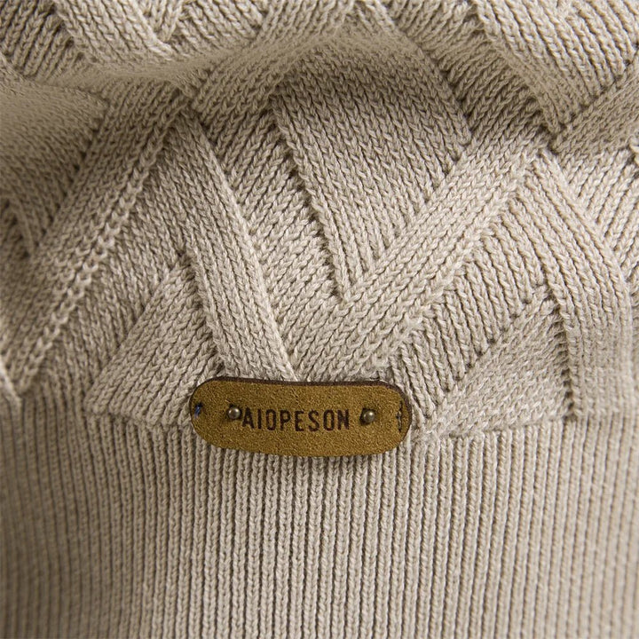Daniel | Men's Sweater with Check Design