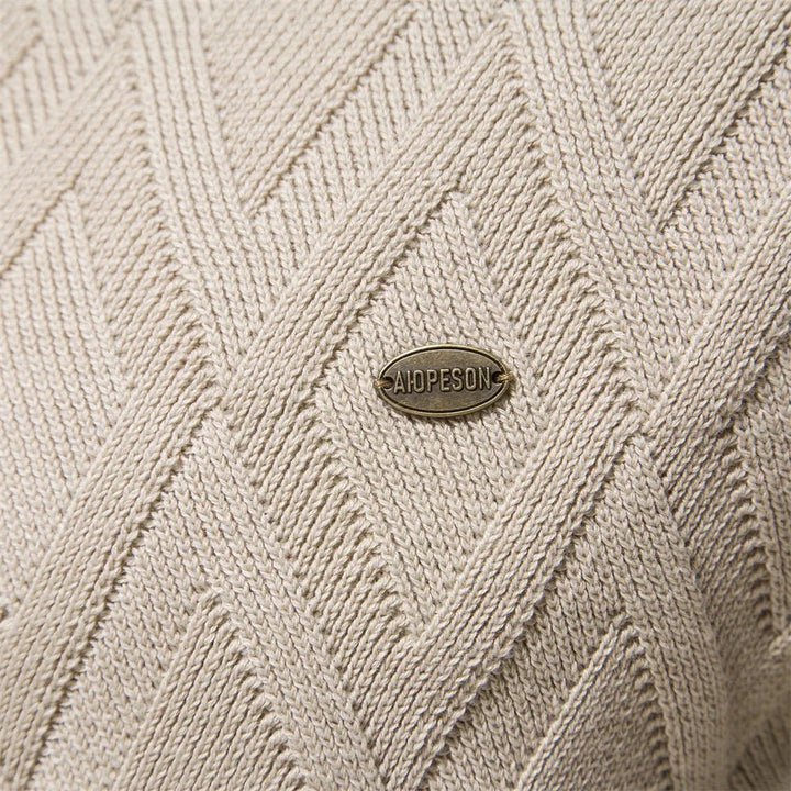 Daniel | Men's Sweater with Check Design
