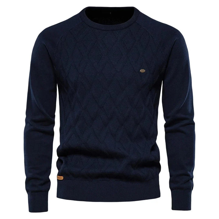 Daniel | Men's Sweater with Check Design
