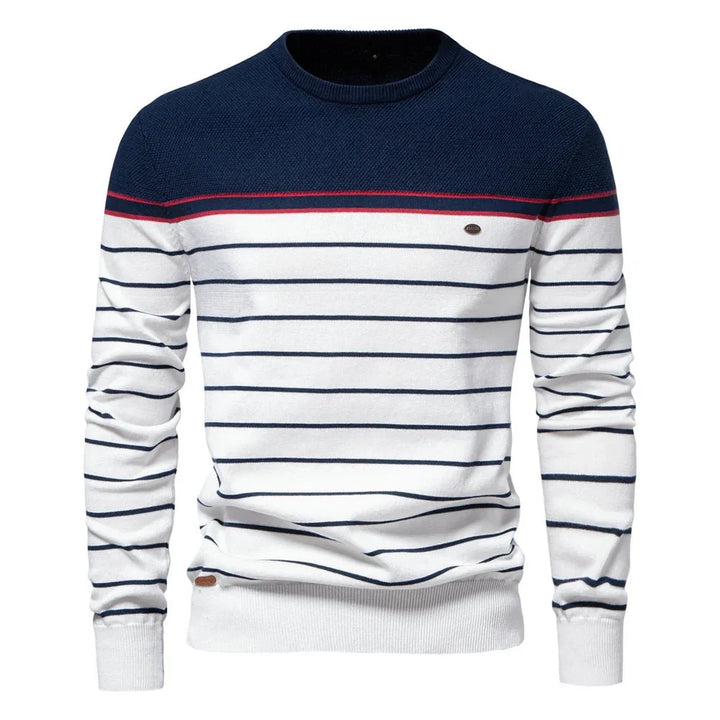 Sebastian | Men's Sweater with Stripe Design