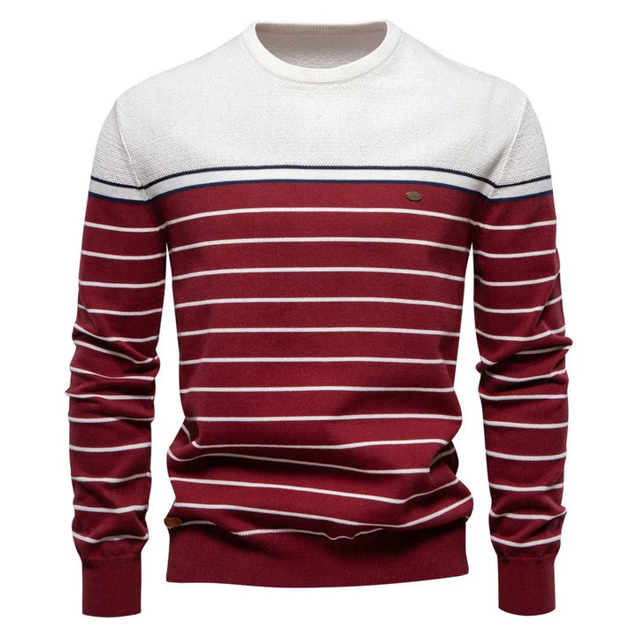 Sebastian | Men's Sweater with Stripe Design