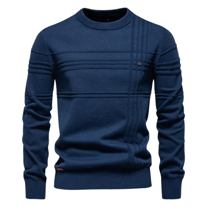 Gabriel | Men's Sweater with Check Design