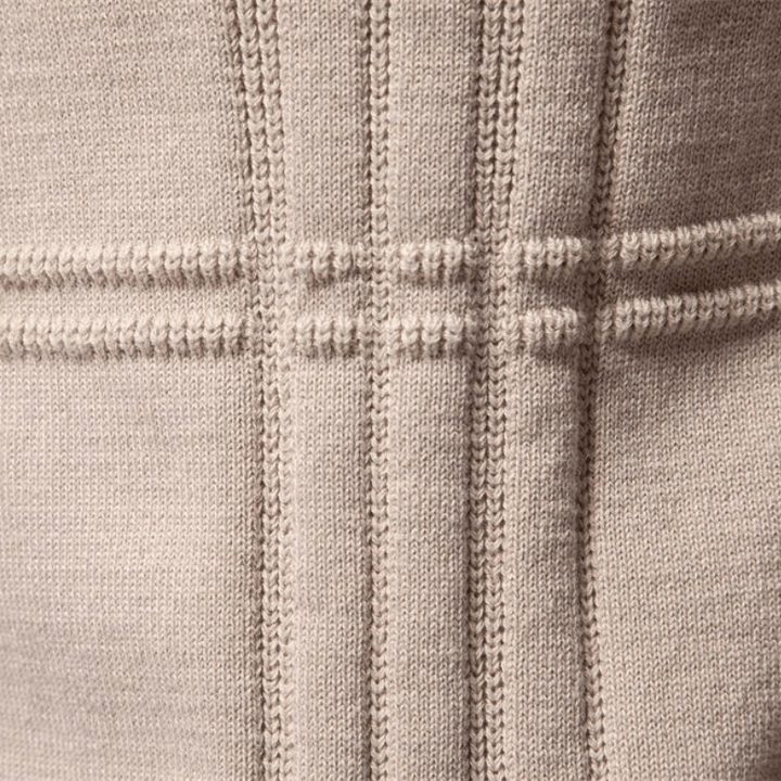 Gabriel | Men's Sweater with Check Design