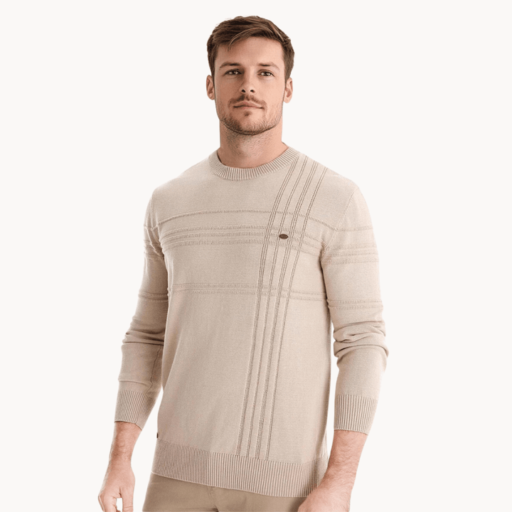 Gabriel | Men's Sweater with Check Design