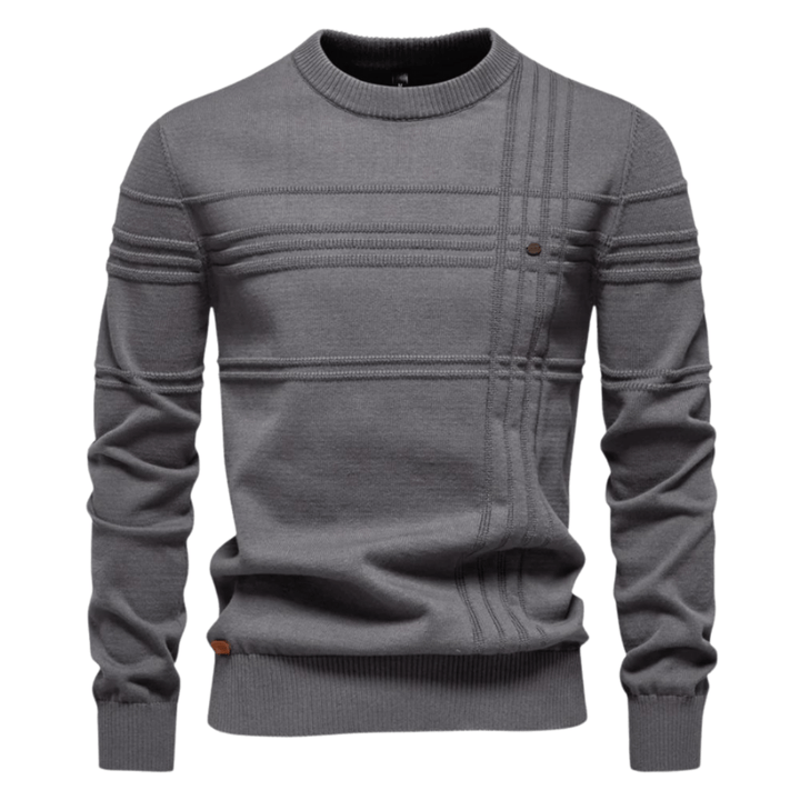 Gabriel | Men's Sweater with Check Design