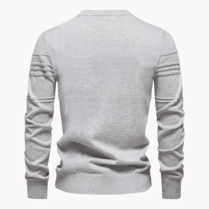 Gabriel | Men's Sweater with Check Design