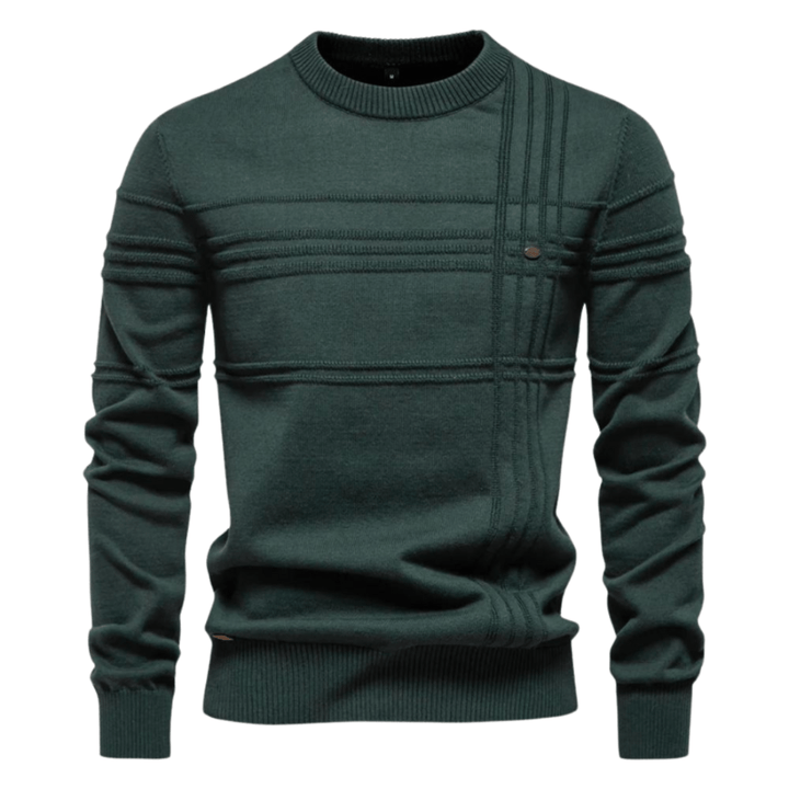 Gabriel | Men's Sweater with Check Design