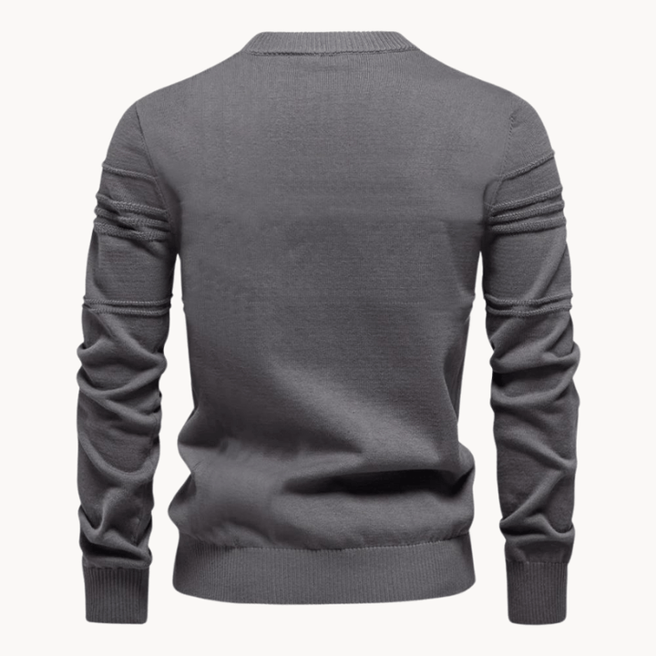 Gabriel | Men's Sweater with Check Design
