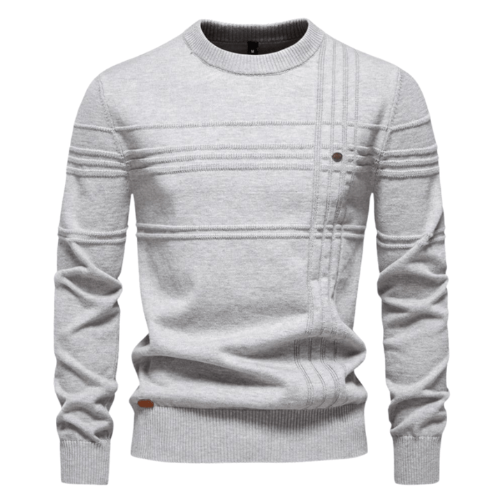 Gabriel | Men's Sweater with Check Design