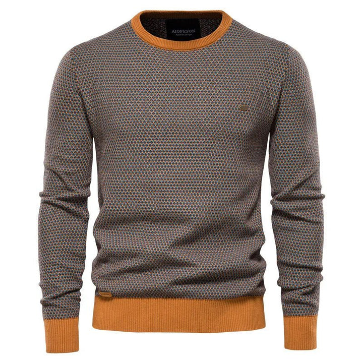 Julius | Men's Sweater with Check Pattern