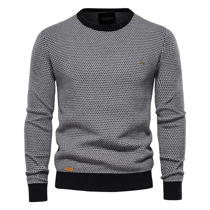 Julius | Men's Sweater with Check Pattern